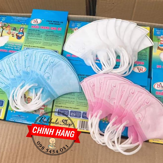 Hộp 10 khẩu trang trẻ em thương hiệu FAMAPRO chất lượng cao