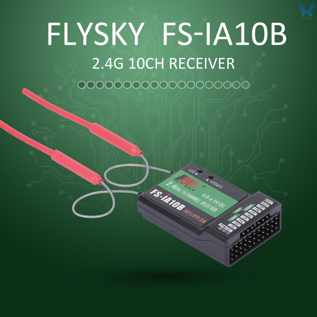 Flysky Thiết Bị Nhận Tín Hiệu Fs-Ia10B 2.4g 10ch Cho Flysky Fs-I6 Fs-I6S Fs-I6X Fs-I10 Rc