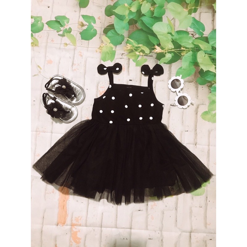 Đầm Xoè Hai Dây Cho Bé Gái 12 18 Tháng 2 3 4 Tuổi DX001, Váy Ren, Tulle, Thời Trang Thiết Kế Chụp Ảnh Đi Chơi, Dễ Thương