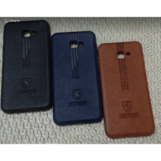 Ốp Lưng Samsung Galaxy J4 Plus Giả Da Cao Cấp Ferrari - Cao Cấp - Sang Trọng