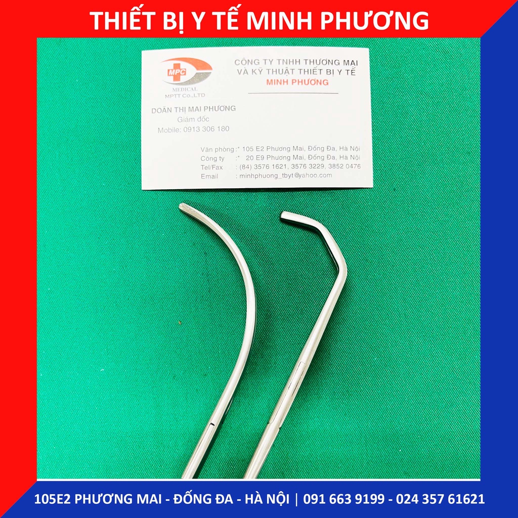 Kẹp cuống thận cong, gập góc công nghệ Đức