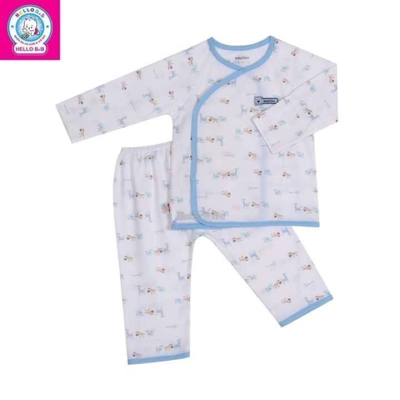 (bé 3-7kg) Bộ quần áo sơ sinh BabyOne BA0928  Ngẫu nhiên bé gái HELLO B&B- HELLO BB