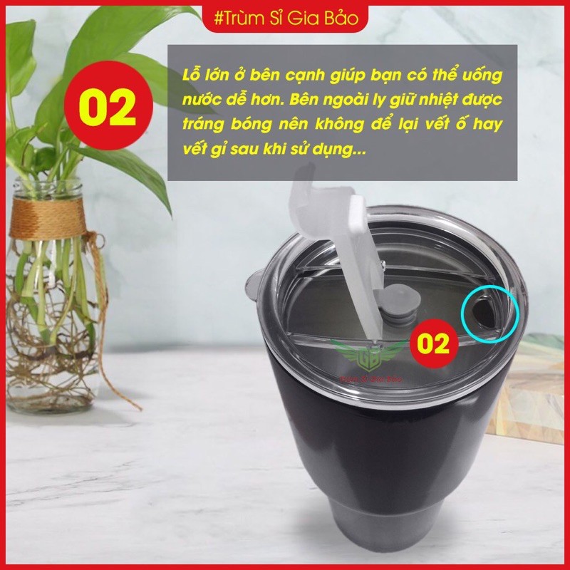 Ly Giữ Nhiệt Thái Lan Yeti 900ml 🌟FULL ĐỒ🌟 Bình Giữ Nhiệt Inox 304 Cao Cấp , Ca Cốc Giữ Nhiệt Bảo Hành 12 Tháng. | BigBuy360 - bigbuy360.vn