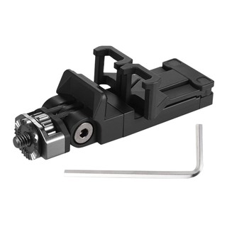 Foldable Smartphone Clip Holder Adjustable Clamp Bracket with 1/4inch Screw