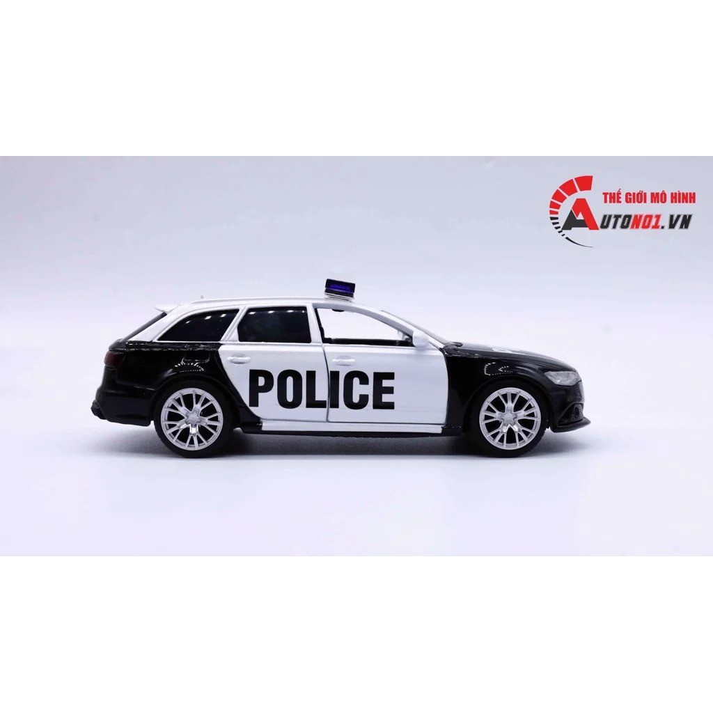 MÔ HÌNH XE AUDI Q8 POLICE 1:36 JACKIEKIM 7434