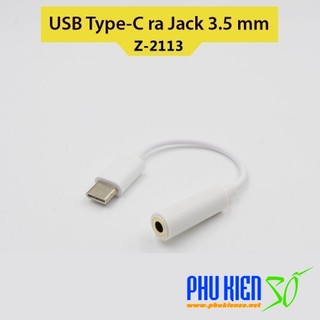 Cable chuyển từ USB Type-C sang Jack 3.5mm dùng cho tai nghe