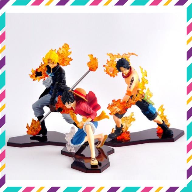 Mô Hình Nhân Vật OnePiece, Luffy, ACE, SaBo - Hàng Cao Cấp, Cao 9-14cm, Tượng Figure