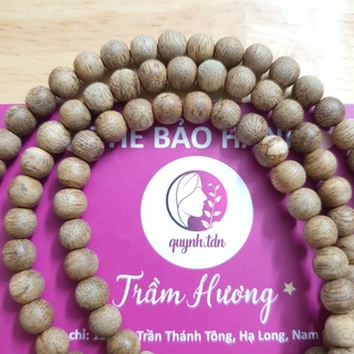 Vòng trầm tốc bông tràng 108 hạt size 6mm