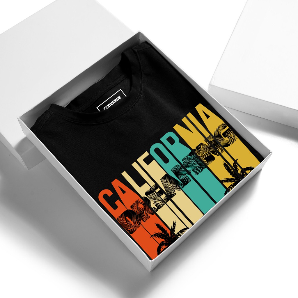Áo Thun Unisex Nam Nữ In Họa Tiết California