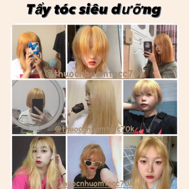 [LINK 2] THUỐC TẨY TÓC SIÊU DƯỠNG LÊN MÀU NHANH