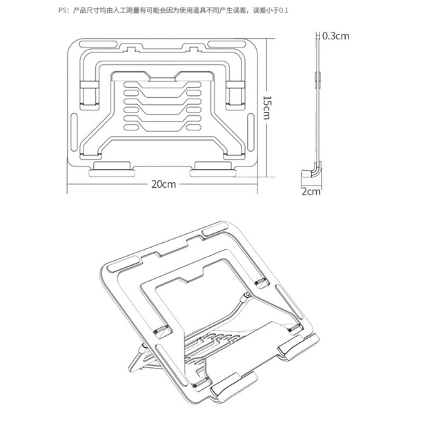 Kệ Đỡ iPad, Máy Tính Bảng, Laptop T320  Gấp Gọn  Hỗ Trợ Tản Nhiệt Tốt Từ Nhôm Cao Cấp.