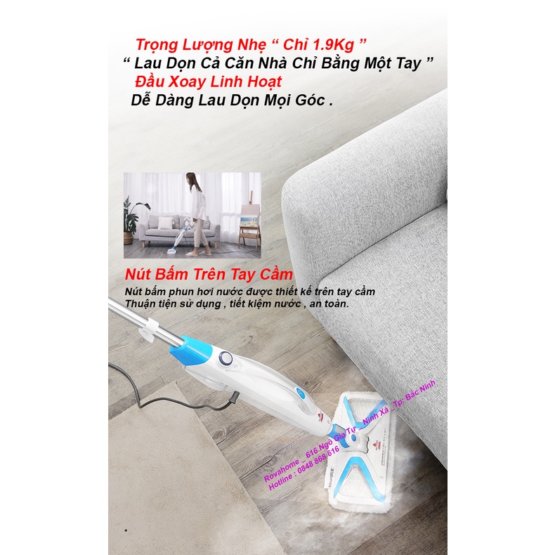 Cây Lau Nhà Hơi Nước Đa Năng Bissell 3004Z