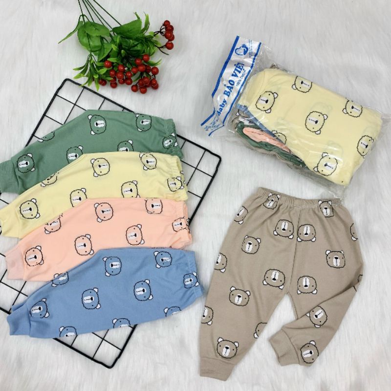 Sỉ - Quần chục dài cotton nỉ bo gấu cho bé
