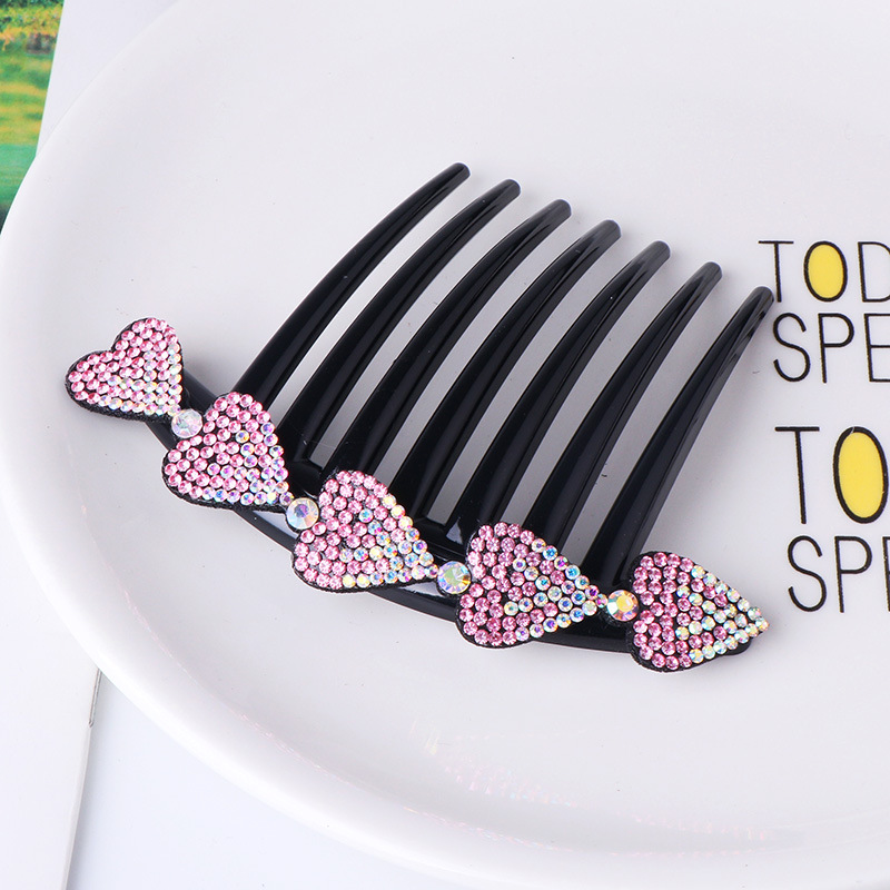 Lược Cài Tóc Đính Đá 7 Răng Thời Trang Hàn Quốc Cho Nữ
