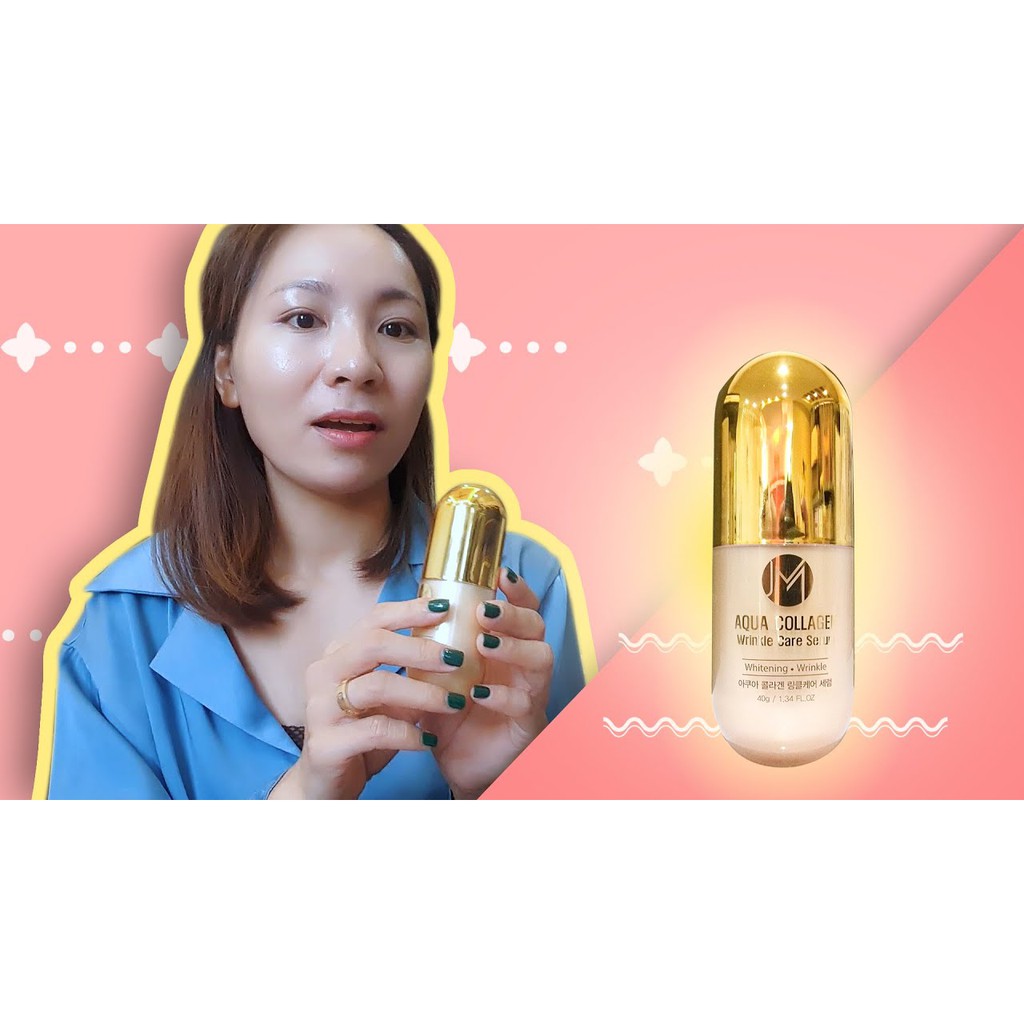 Serum Trắng Da Collagen Tươi Thủy Phân JM Aqua Collagen Wrinkle Care Serum Hàn Quốc
