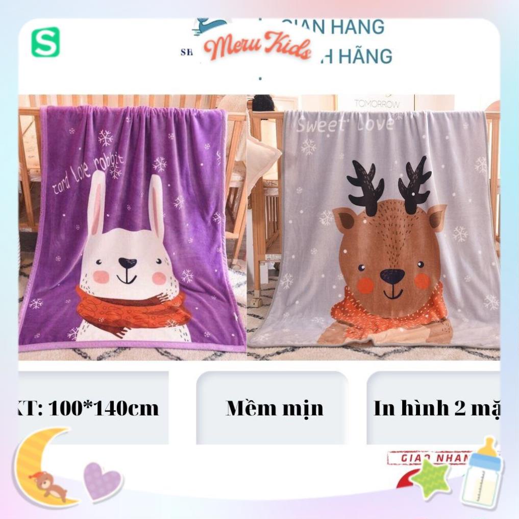 [FreeShip] Chăn lông tuyết cho bé 100*140cm