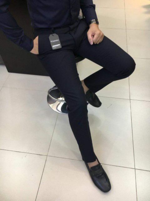 Quần tây âu nam kẻ sọc cao cấp | BigBuy360 - bigbuy360.vn