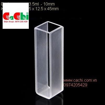 Cuvet thủy tinh 12.5 × 12.5 × 45m dùng cho máy quang phổ