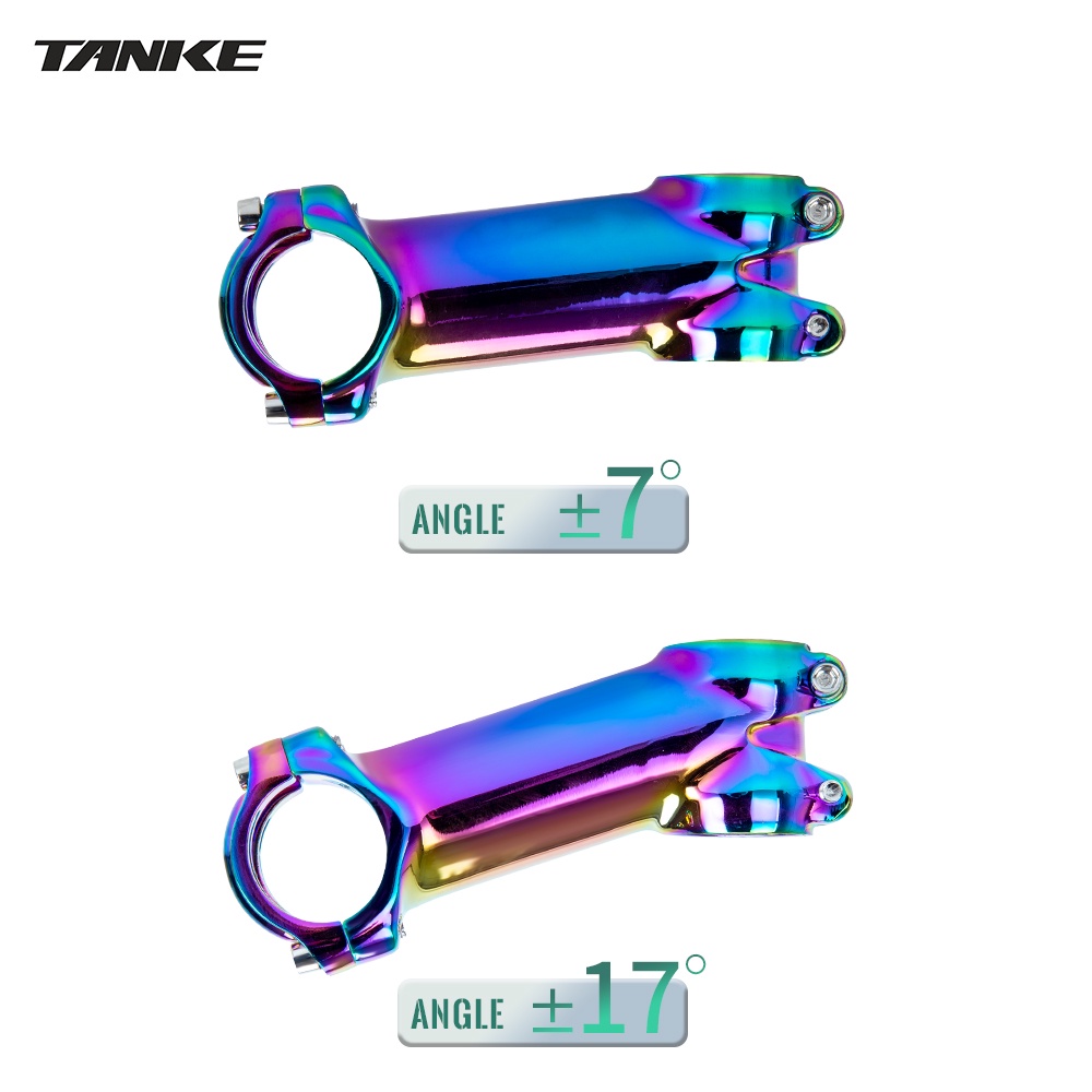 Pô tăng xe đạp TANKE MTB đánh bóng thân 7° 17° thích hợp thanh tay lái 31.8mm 60 70 80 90 mm chất lượng cao