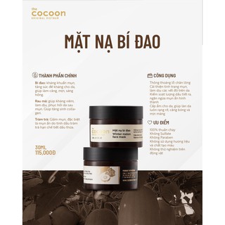 Mặt Nạ Bí Đao Cocoon 30ml