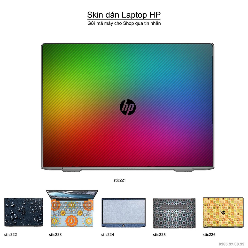 Skin dán Laptop HP in hình Hoa văn sticker _nhiều mẫu 36 (inbox mã máy cho Shop)