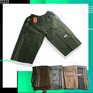 Quần short nam kaki - dài qua gối- túi hộp - lưng thun