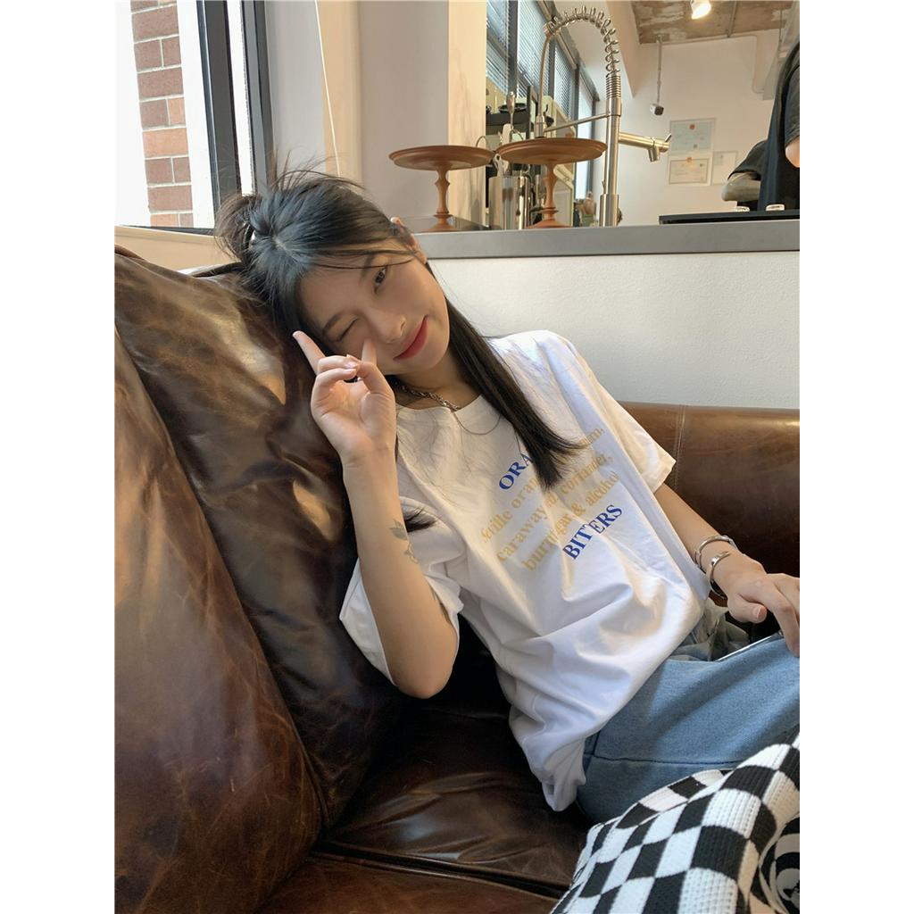 Áo Thun In Chữ Phong Cách Retro 53048