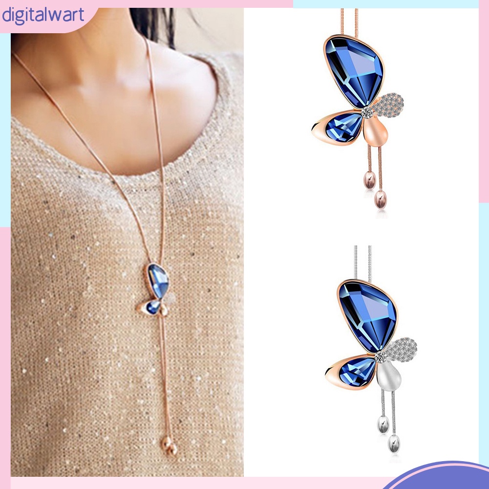 Dây Chuyền Tua Rua Hình Bướm Đính Đá Thời Trang