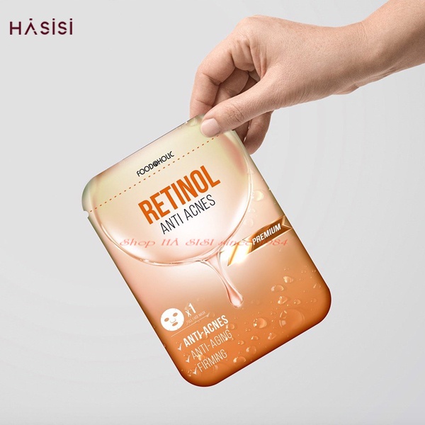 Mặt Nạ Giảm Mụn FOODAHOLIC - Retinol Anti Acnes Mask 23ml