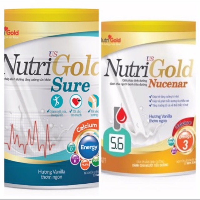 Sữa bột Nutri Gold Sure 900g - NutriGold Nucena 900g