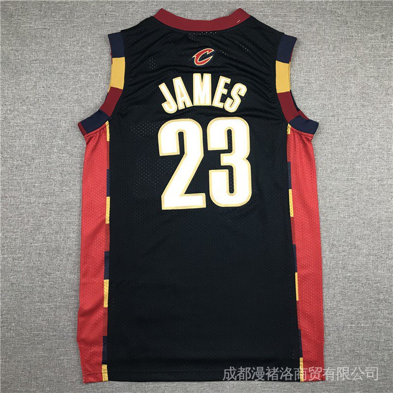 ✕♘✘NBA Jersey Cleveland Cavaliers No.23 James James Jersey Sports Jerseys  Retro Big C Mesh dark-blu nIC1