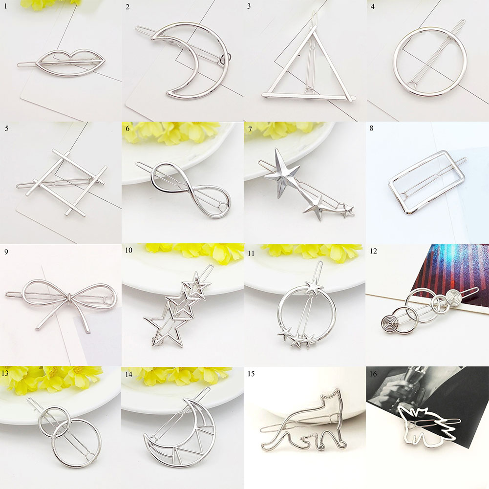 Kẹp Tóc Kim Loại Kiểu Dáng Xinh Xắn Thời Trang Cho Nữ