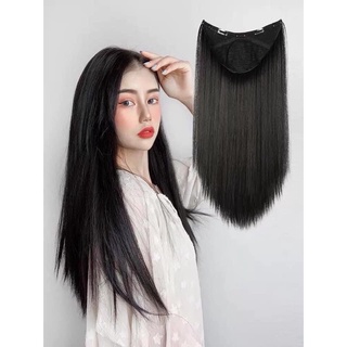 Tóc giả nữ kẹp u thẳng làm phồng và dài tóc như tóc tự nhiên không lộ
