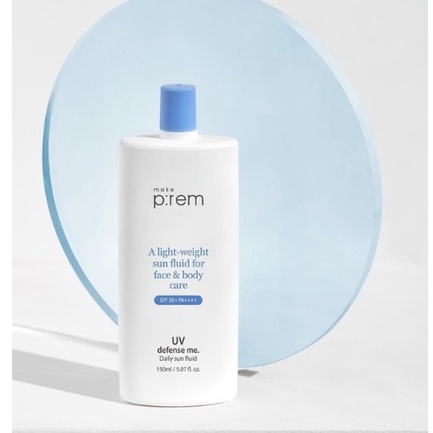 Kem chống nắng make prem UV defense me Daily Sun Fluid SPF 50+ PA++++