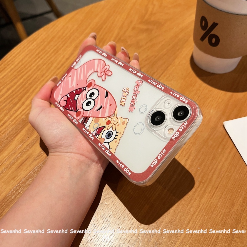 Ốp Điện Thoại Họa Tiết Hoạt Hình SpongeBob Cho iPhone 13 12 11 Pro Max SE2020 X XR Xs Max 7 8 6 6s Plus