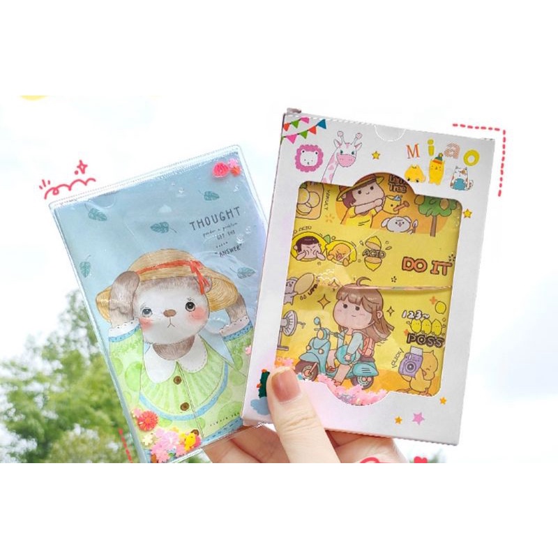 SỔ NƯỚC KIM TUYẾN LẤP LÁNH HỘP 14CM, GIAO MẪU NGẪU NHIÊN Ạ