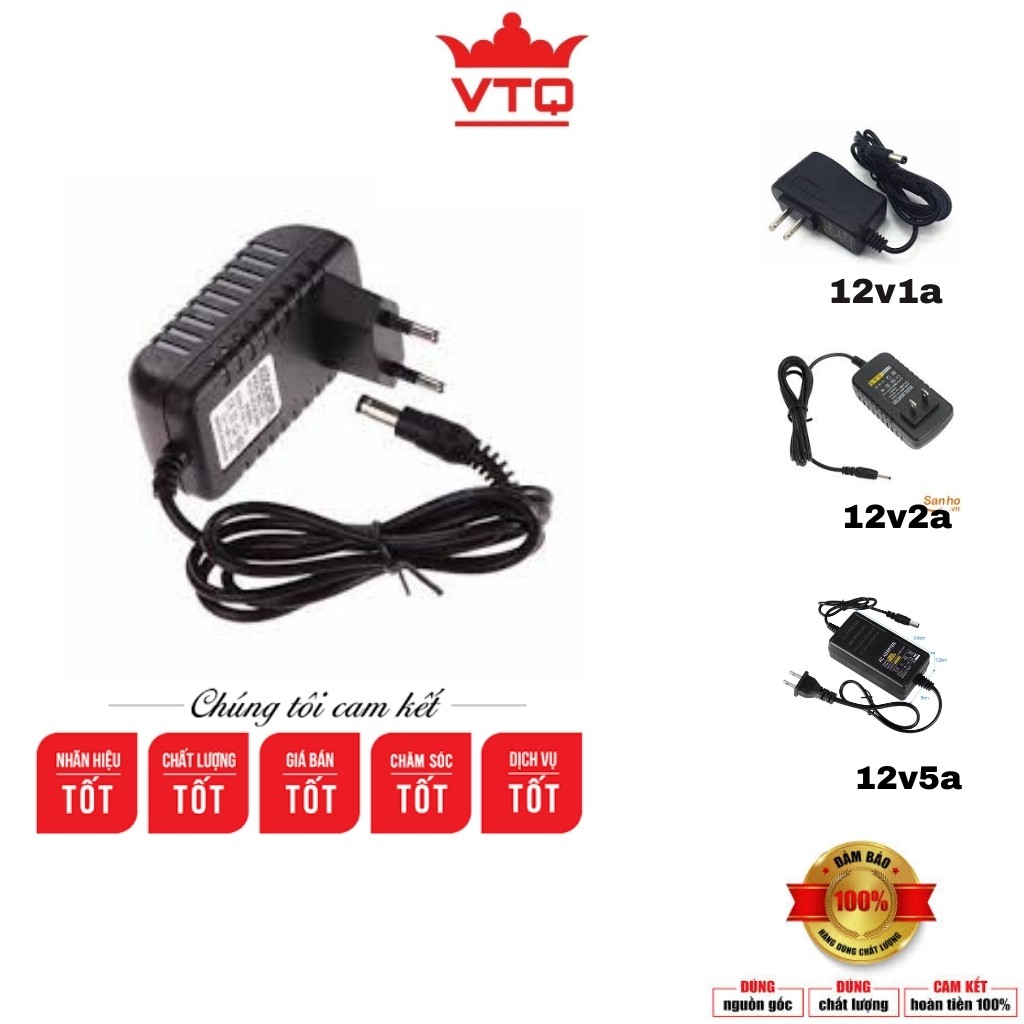 Sạc nguồn 12v1a, 12v2a, 12v5a chân thường,chân nhỏ hàng zin.bảo hành 6 tháng.shopphukienvtq