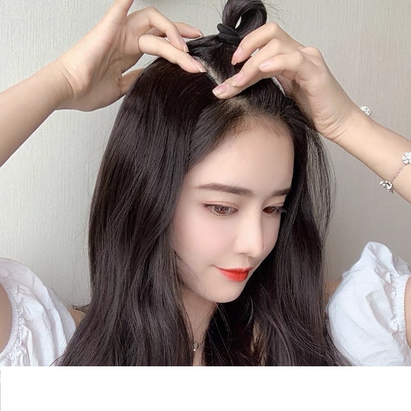 Set 3 kẹp tóc giả xoăn cao cấp làm phồng tóc