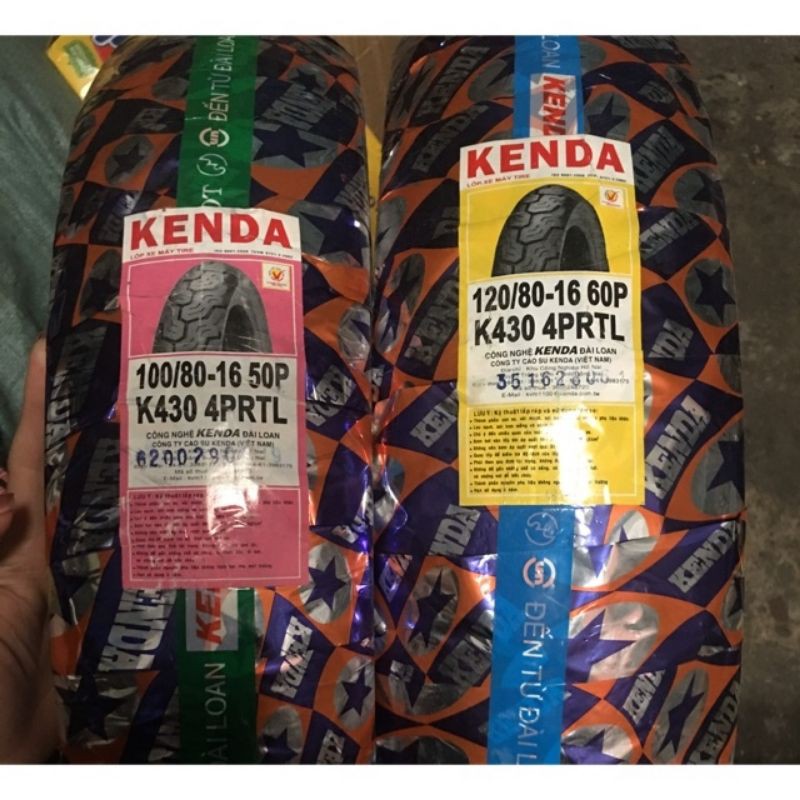 Combo lốp trước + lốp sau SH Việt chính hãng Kenda