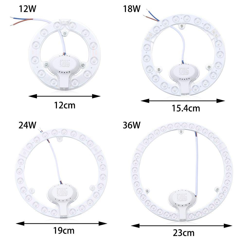 LAKAMIER Mô-đun Đèn Trần Tròn AC185-265V 12W 18W 24W 36W