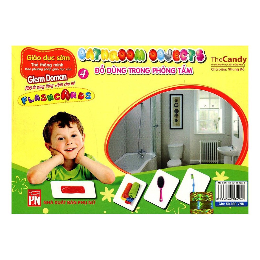 Combo 5 Chủ Đề Flashcard Dạy Trẻ Theo Phương Pháp Glenn Doman - Bé Làm Quen Với Các Loại Đồ Vật Trong Gia Đình