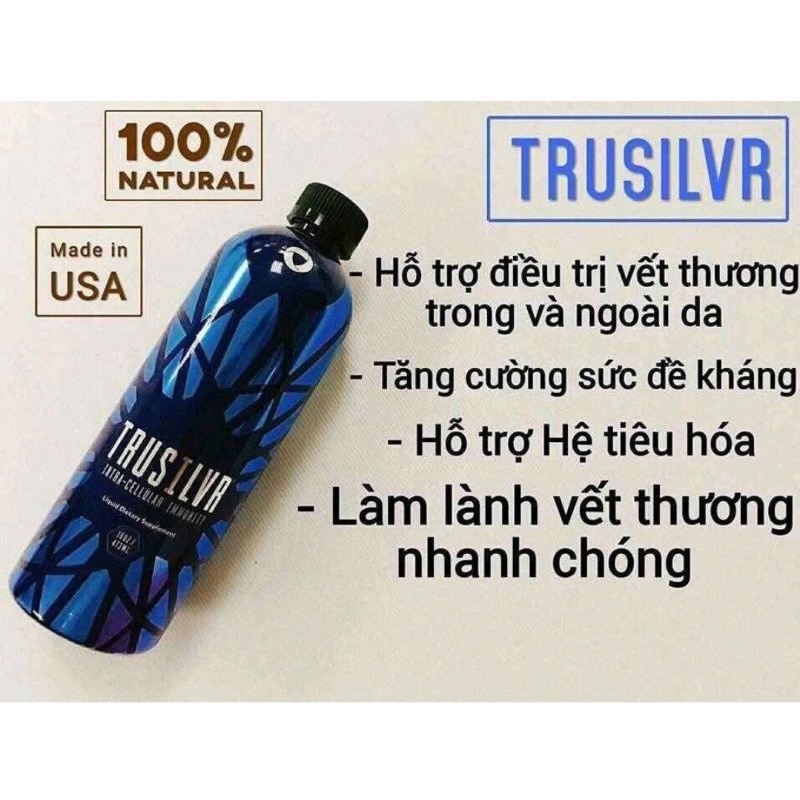 NƯỚC ION BẠC TRUSILVR ( TINH KHIẾT) CHAI LỚN