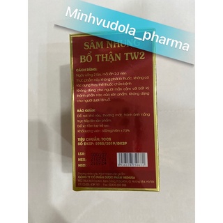 Sâm nhung bổ thận TW2 (hộp 30 viên)
