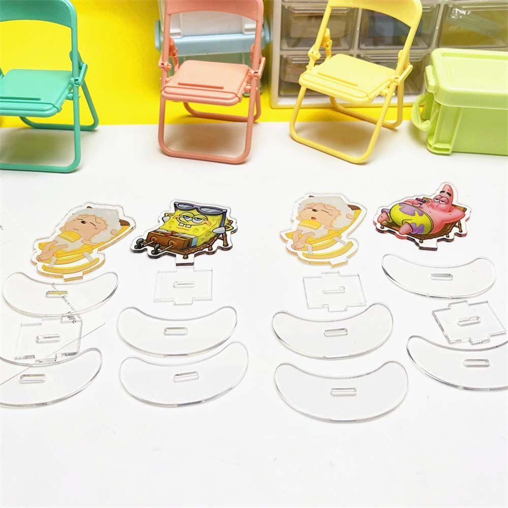 Mô Hình Nhân Vật Hoạt Hình SpongeBob Hai Mặt Sáng Tạo Để Bàn Trang Trí Nhà Cửa