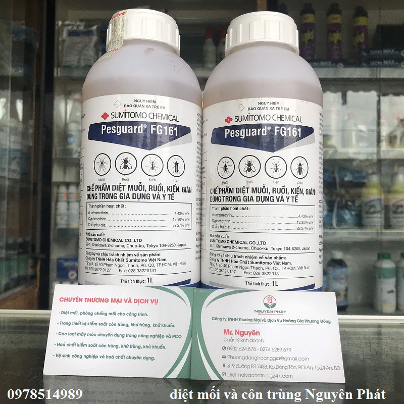 Thuốc diệt muỗi và côn trùng Pesguard FG161 - diệt côn trùng trong gia dụng và y tế từ Nhật Bản