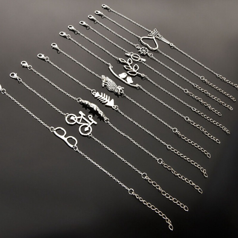 Vòng Tay Mạ Bạc Kiểu Dáng Đơn Giản