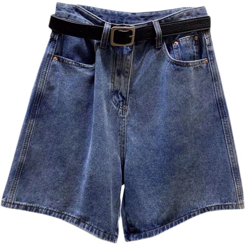 Quần Short denim Lưng Cao Dáng Rộng Mỏng Thời Trang Mùa Hè Hàng Mới Dành Cho Bạn Nữ