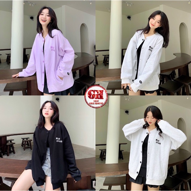 FREESHIP 50K - Áo Cardigan MIF CLUB Thêu 3 Màu Unisex , Thêu Rõ Cực Sáng - CDGMIF | BigBuy360 - bigbuy360.vn