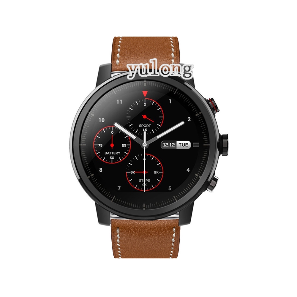 Dây đeo bằng da cho đồng hồ thông minh Huami Amazfit Stratos 2 2S 3