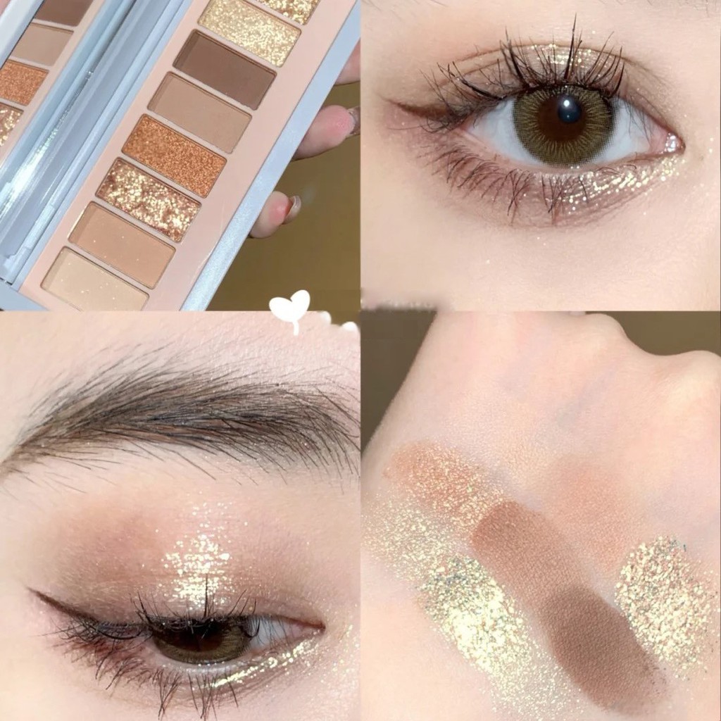 Bảng phấn mắt 9 màu cún bông HOLD LIVE tông cam đào hồng đất trendy SoftCute Fog Language Eyeshadow Palette HL484 HLIV71 | BigBuy360 - bigbuy360.vn